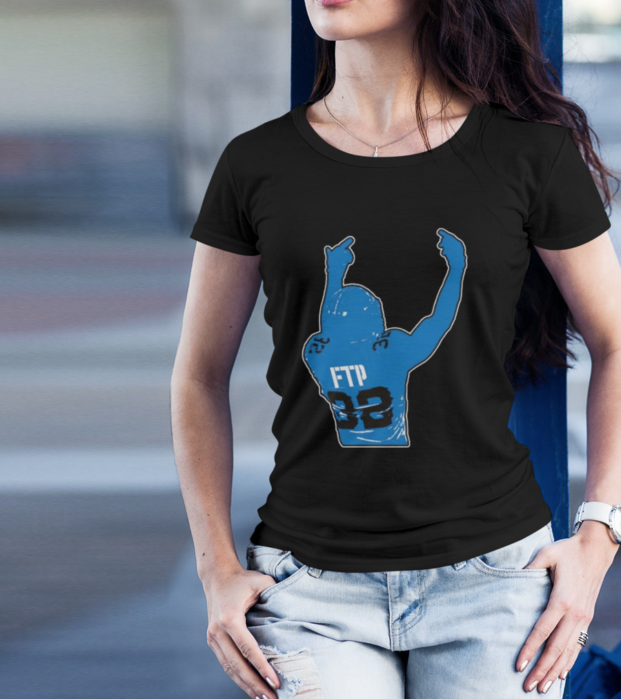 FTP Brian Branch Detroit Lions NFL Number 32 Sports T-Shirt