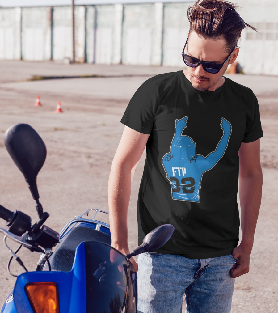 FTP Brian Branch Detroit Lions NFL Number 32 Sports T-Shirt