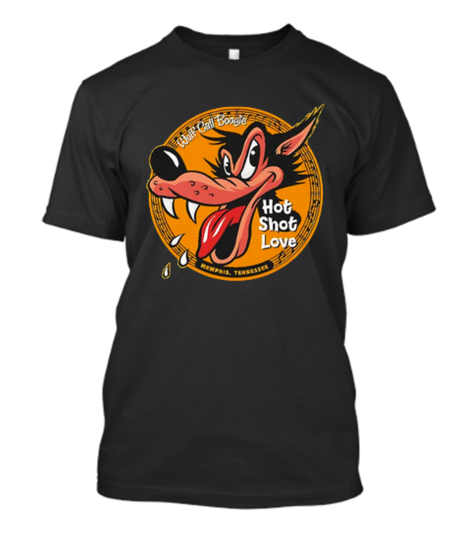 Wolf Call Boogie Hot Shot Love Memphis Tennessee T-Shirt