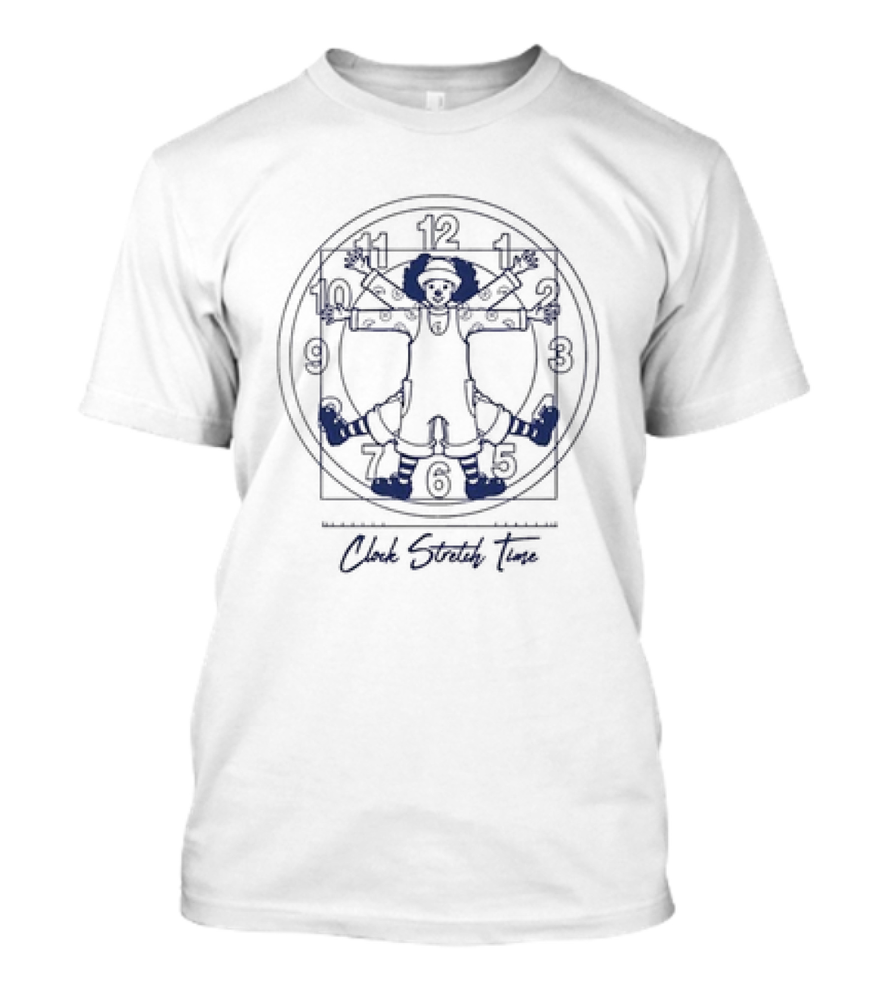 Big Comfy Couch Clock Stretch Time T-Shirt