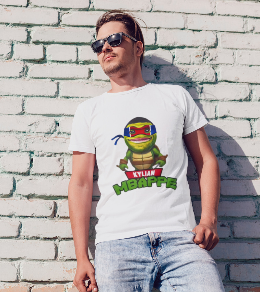 Kylian Mbappe Leonardo Ninja Turtle T-Shirt