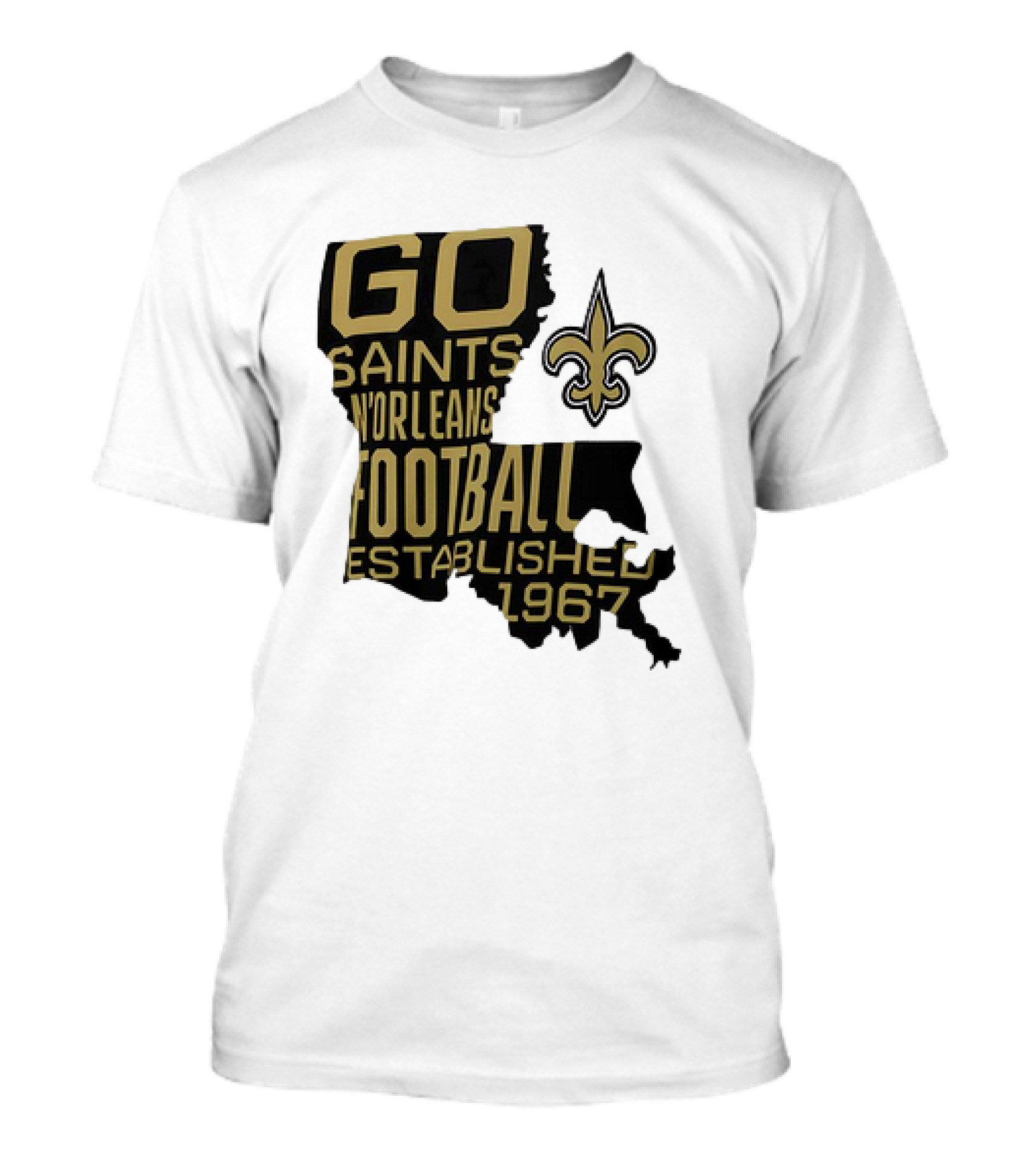 Go Saints New Orleans Football Established 1967 T-Shirt