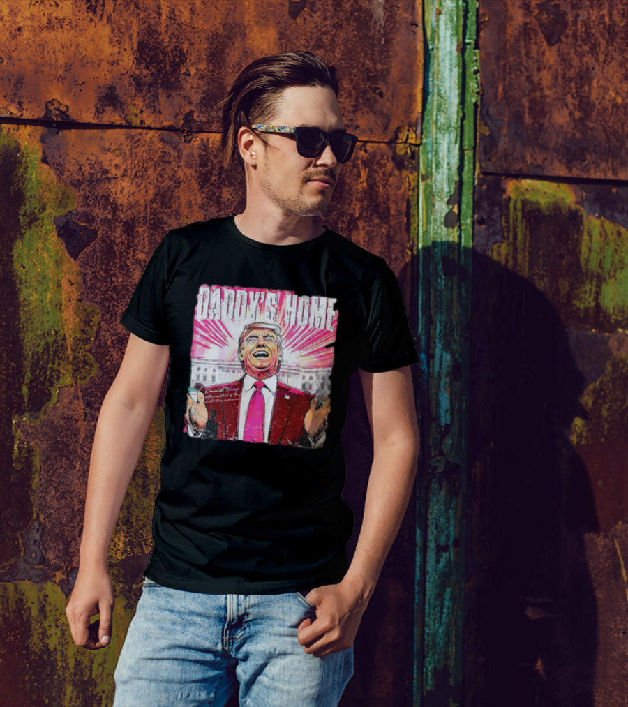Daddy’s Home Trump White House Return Comic Image T-Shirt