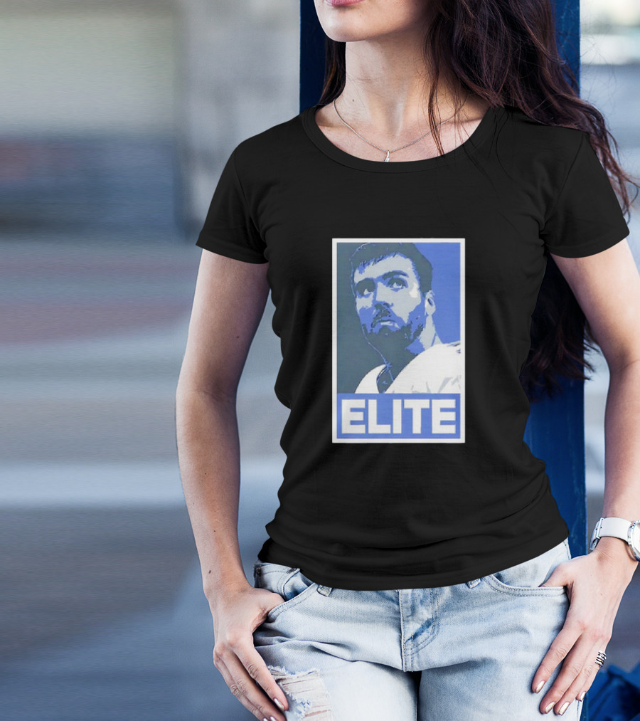 Joe Flacco ELITE Poster Style Blue T-Shirt