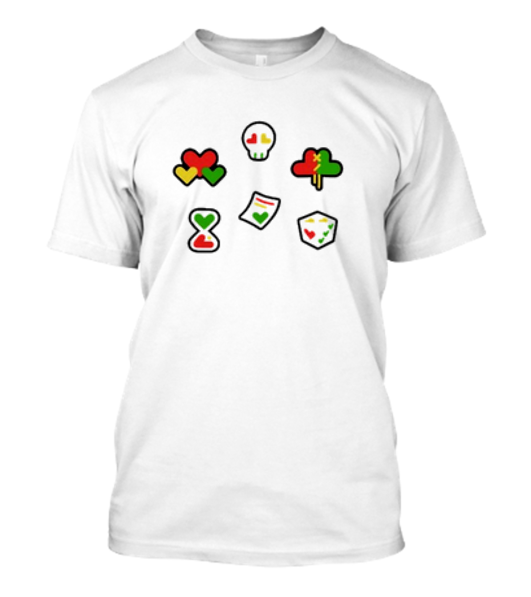 Wild Life Grian 2024 Life Heart Skull Tree Icons T-Shirt