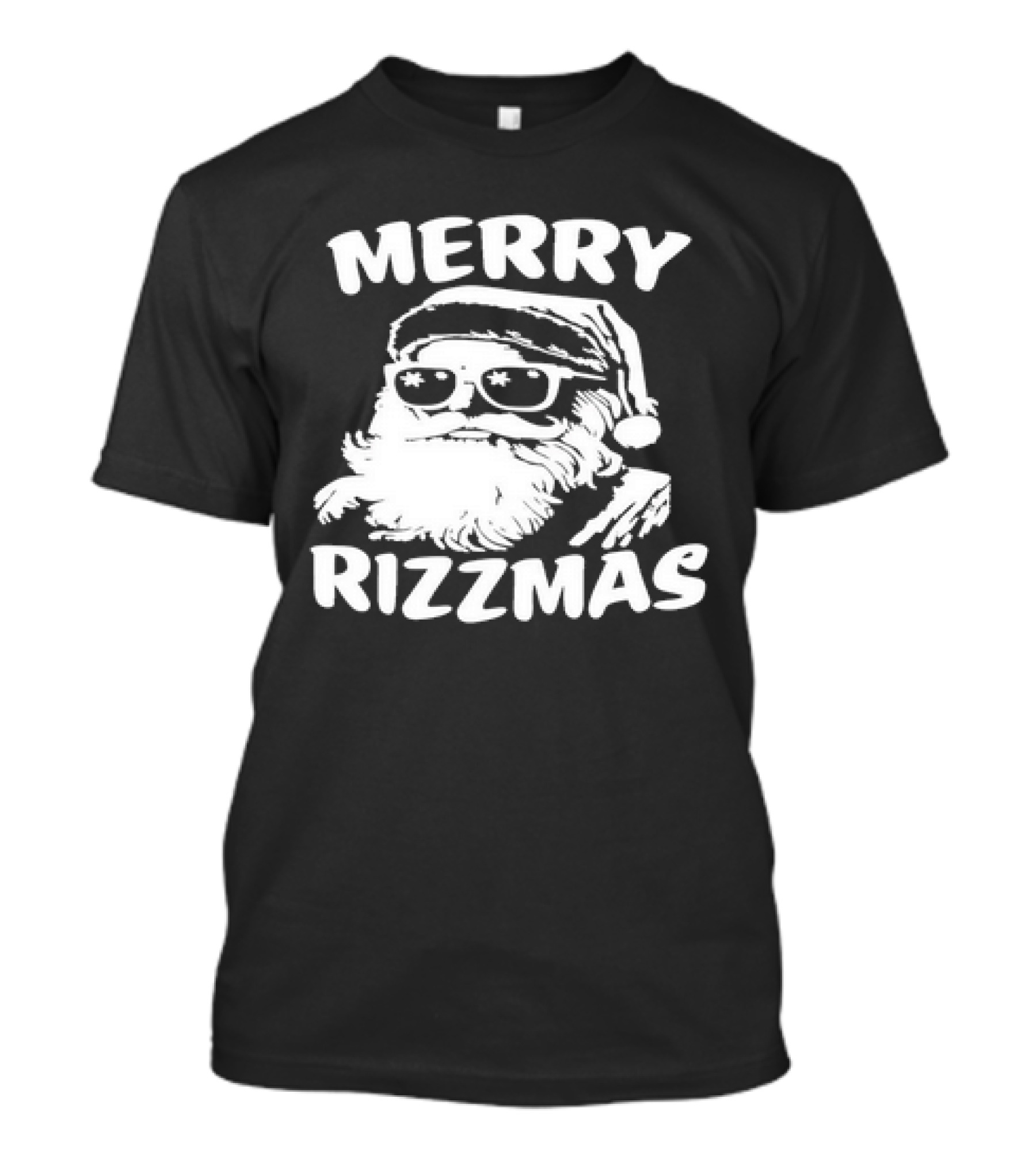 Khalen Saunders Merry Rizzmas Santa With Sunglasses T-Shirt