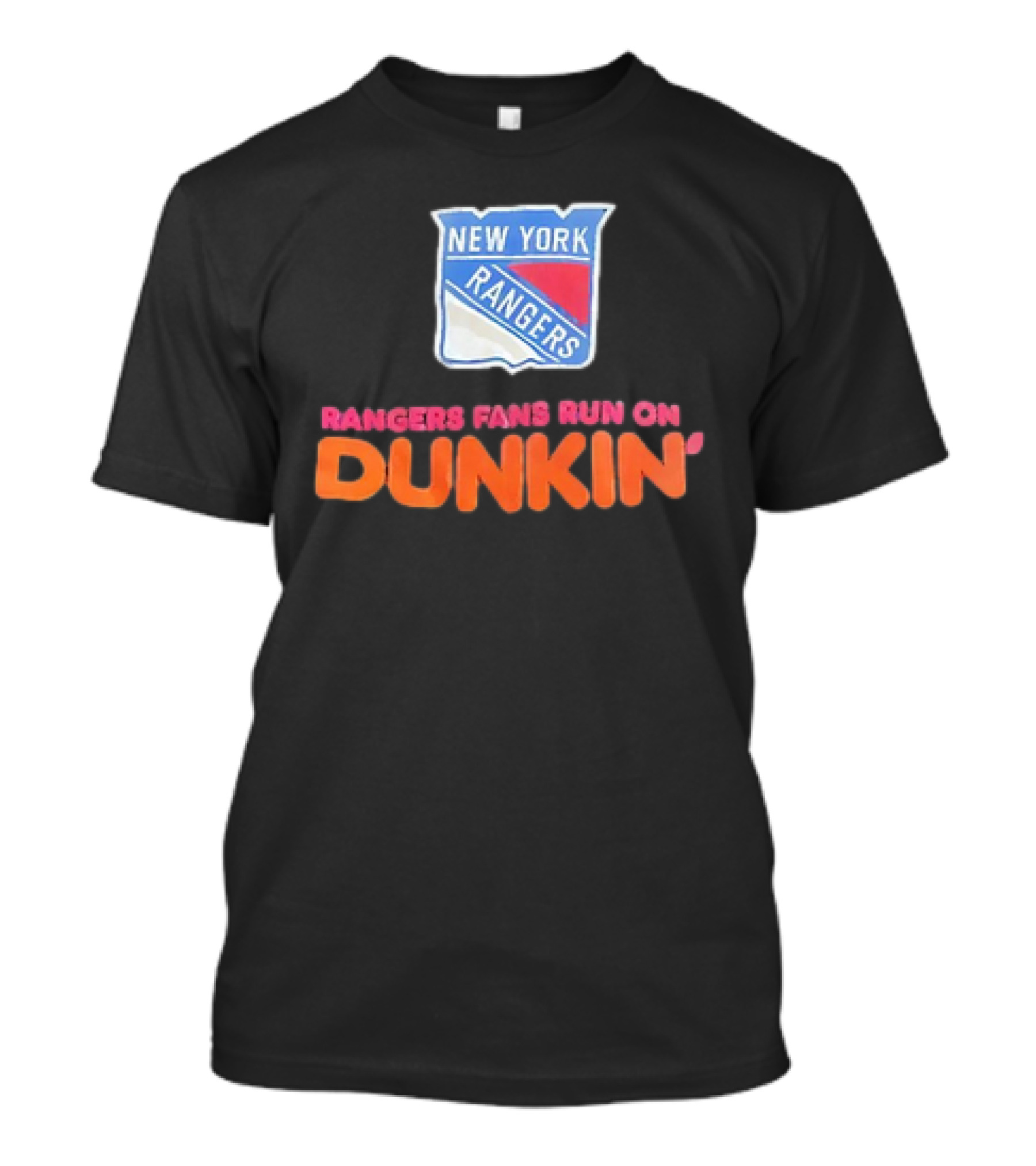 New York Rangers Fans Run On Dunkin' T-Shirt