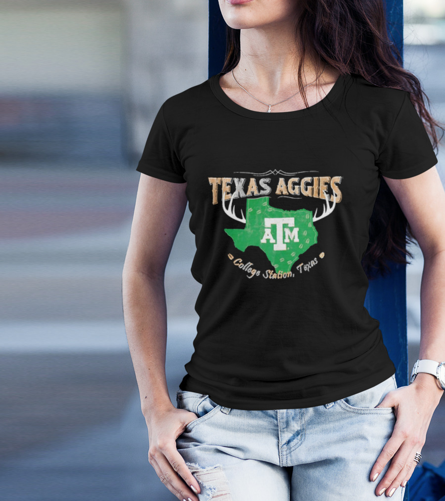 Texas Aggies A&M College Station Texas Deer Season T-Shirt