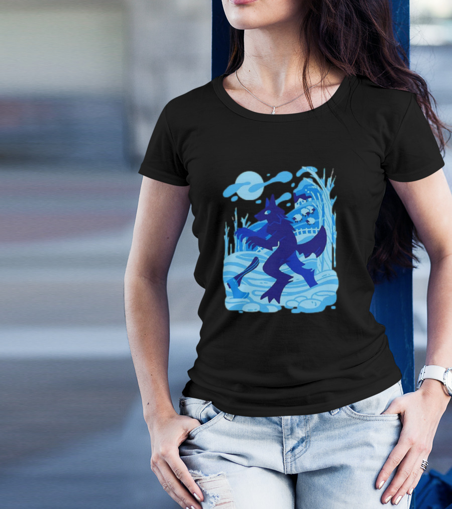 Werewolf Under The Winter Moon T-Shirt