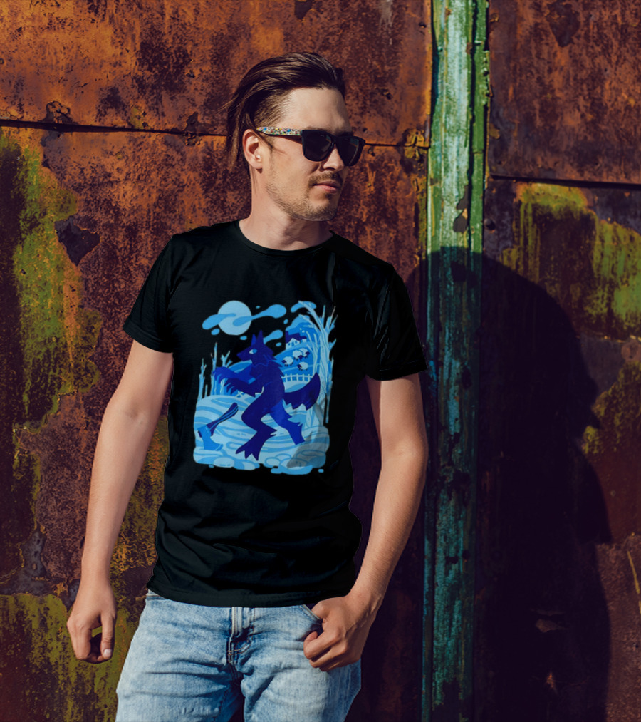 Werewolf Under The Winter Moon T-Shirt