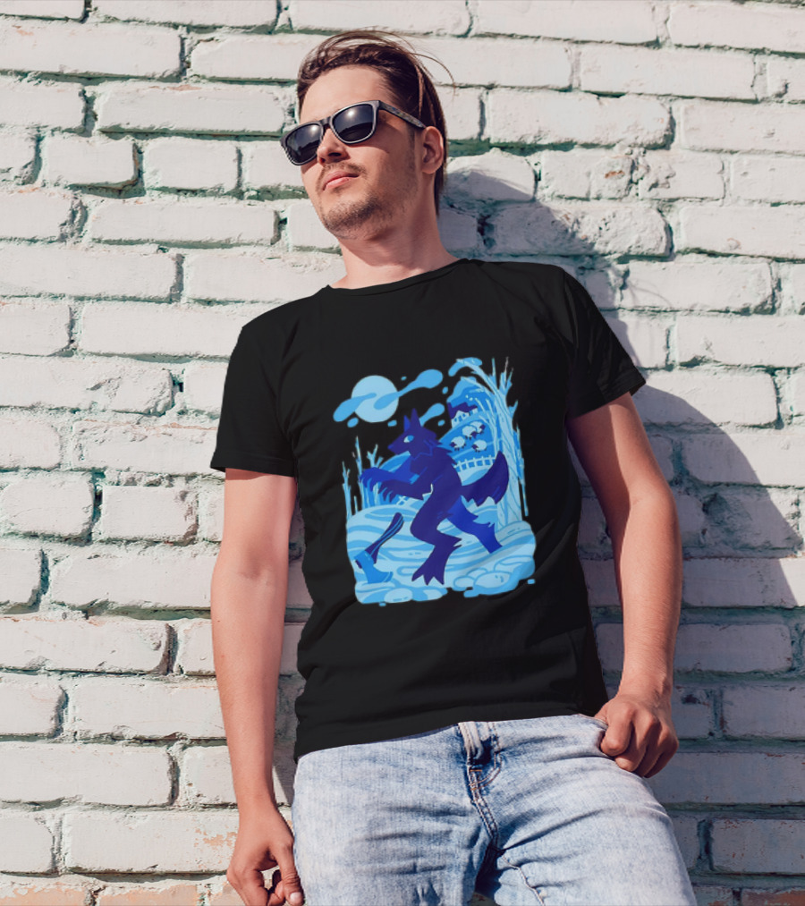 Werewolf Under The Winter Moon T-Shirt