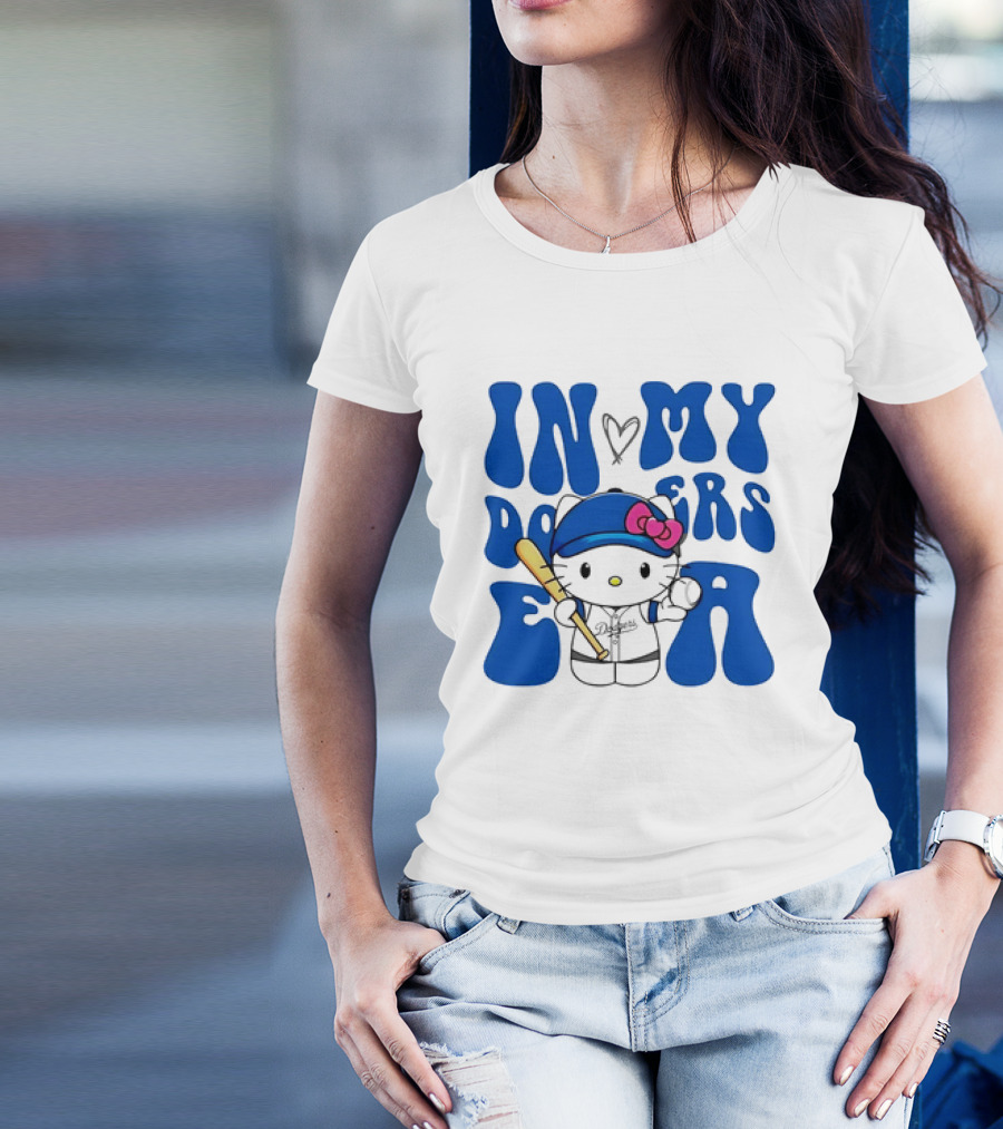 Hello Kitty Los Angeles Dodgers In My Dodgers Era T-Shirt