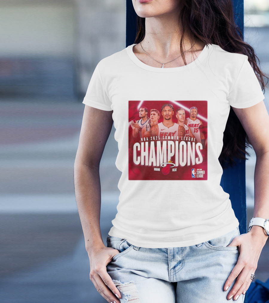 NBA 2K25 Summer League Champions Miami Heat T-Shirt