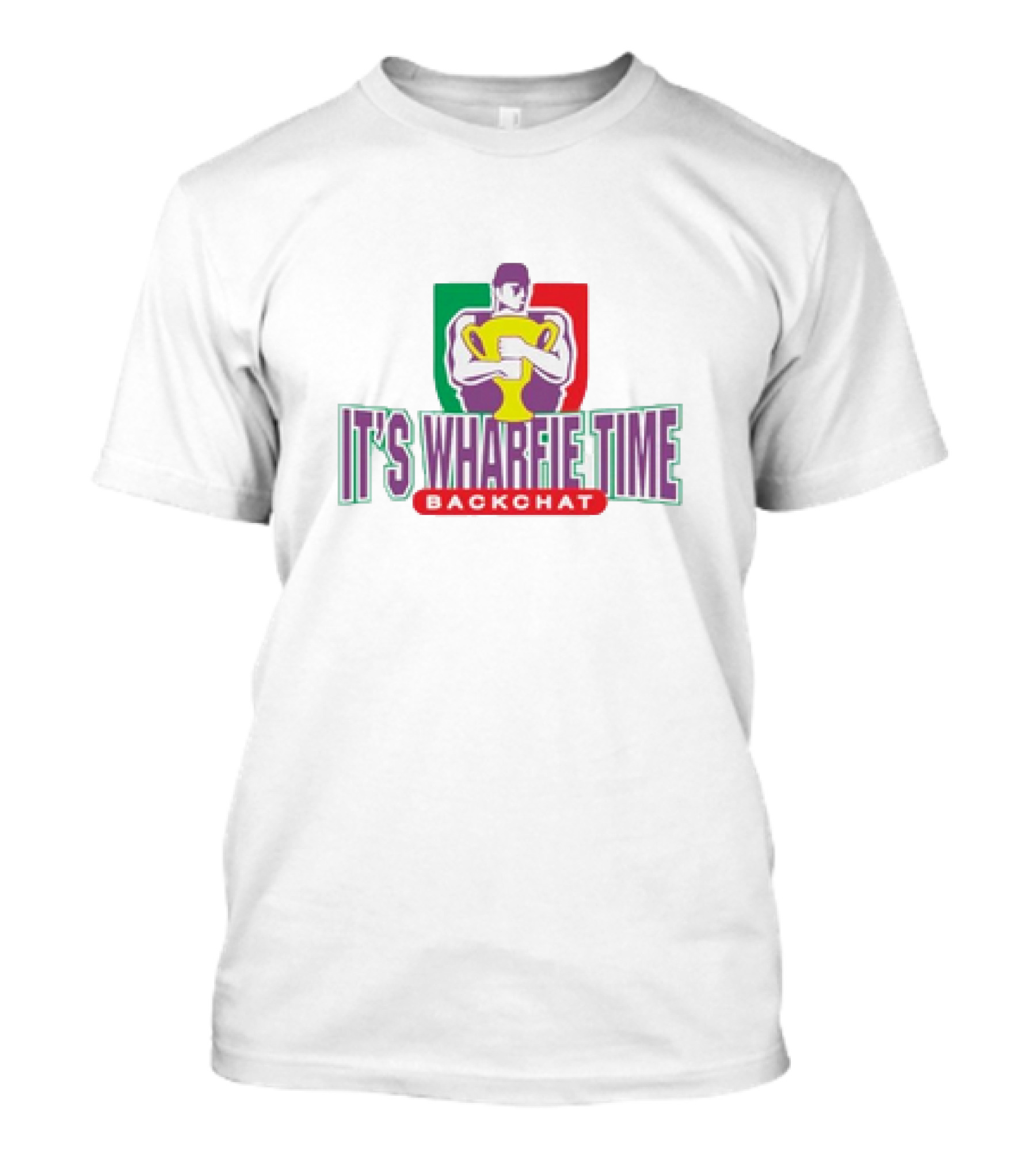 It's Wharfie Time Backchat Holding Trophy Iconic T-Shirt