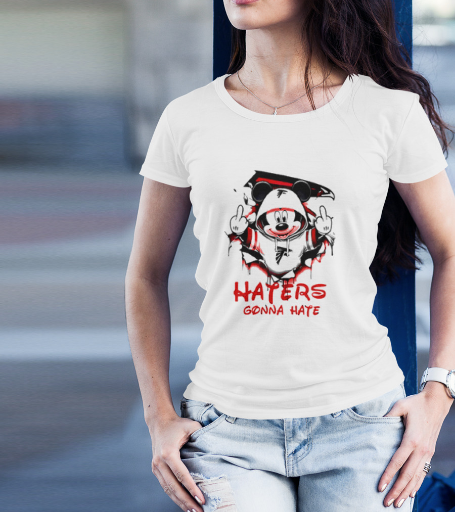 Atlanta Falcons Mickey Mouse Haters Gonna Hate T-Shirt