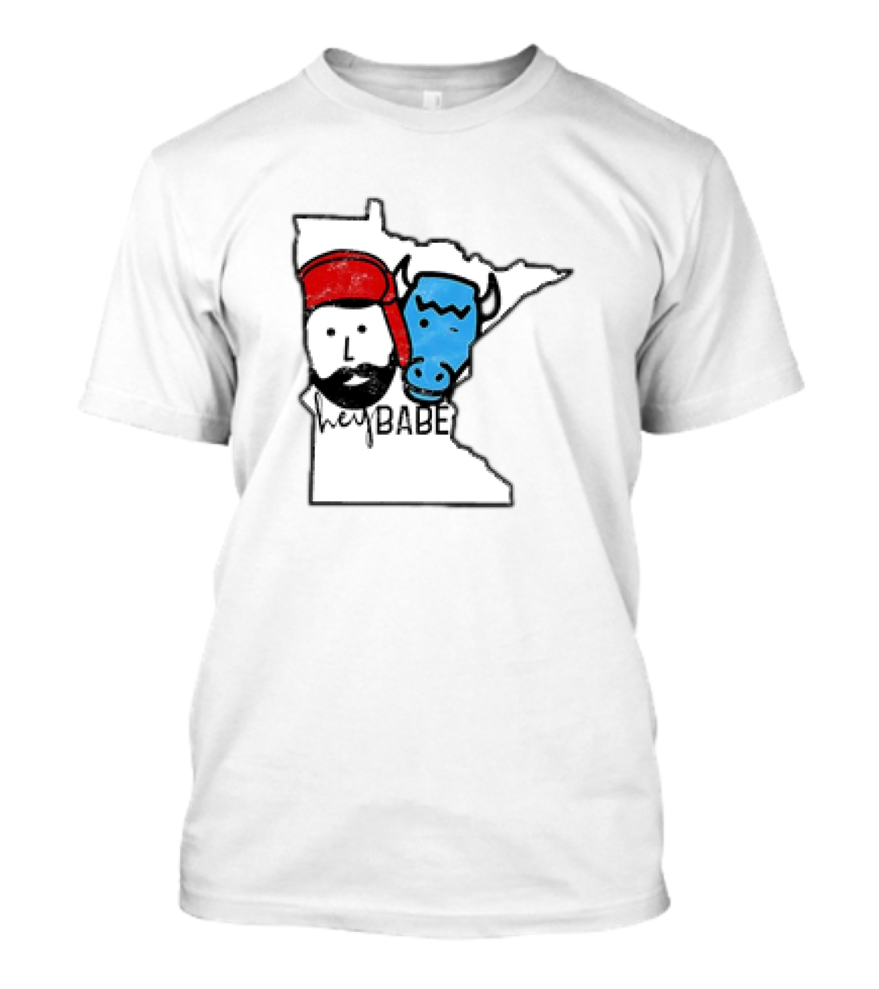 Hey Babe Cute Paul Bunyan Ox Minnesota Meme T-Shirt