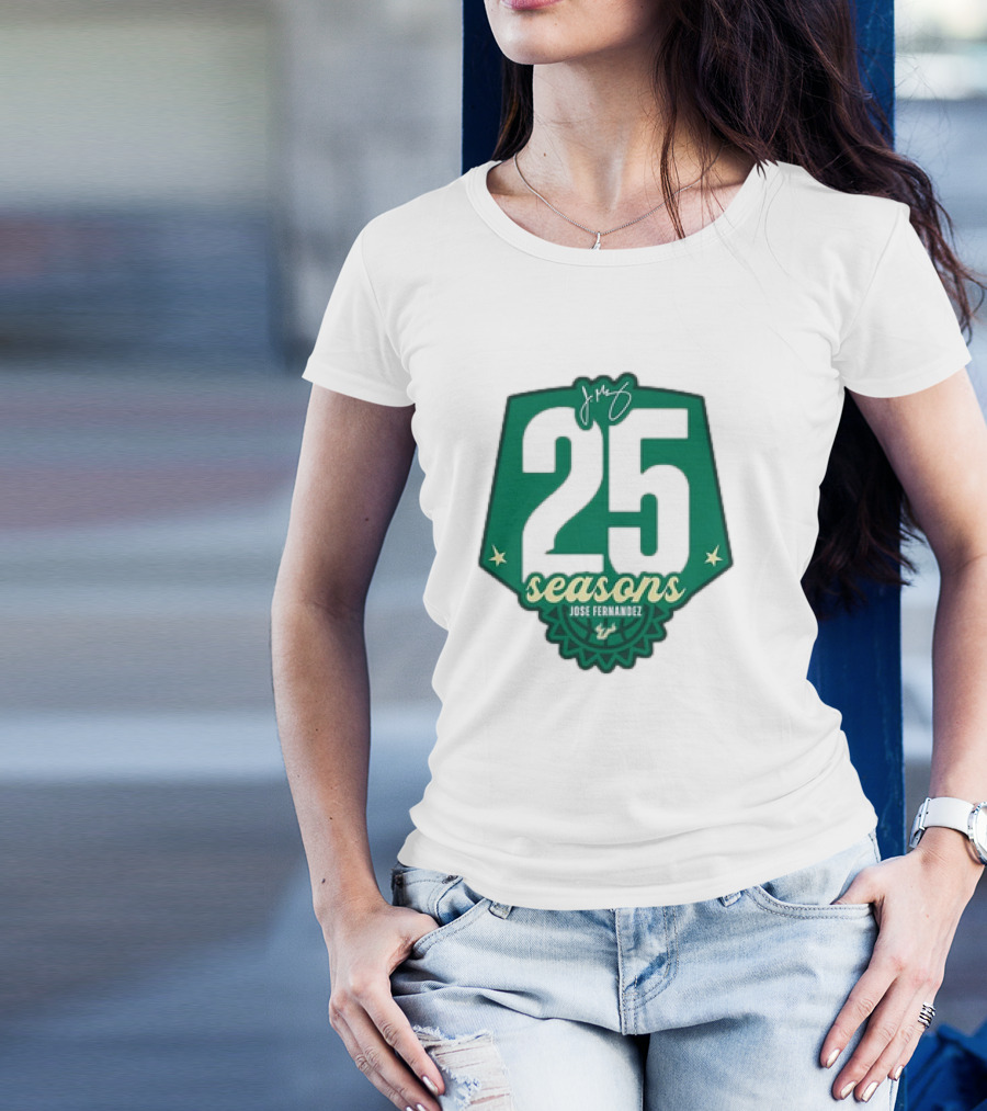 USF Women's Basketball 25 Seasons Jose Fernandez T-Shirt