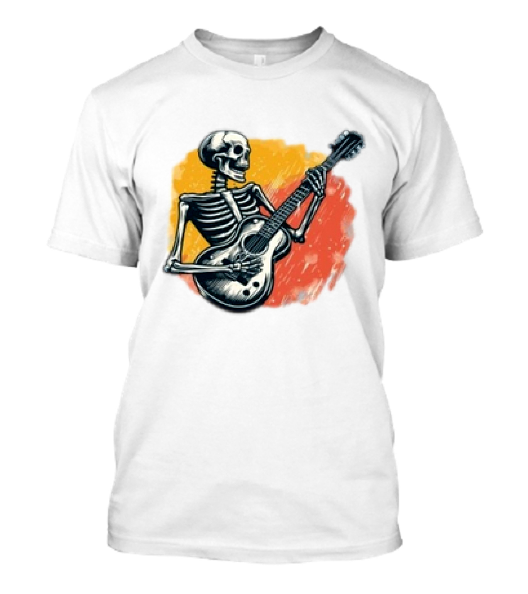 Skeleton Guitarist Rock Band Iconic T-Shirt