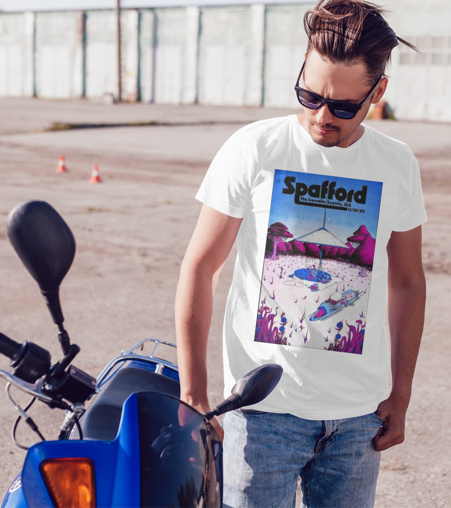 Spafford Live At The Crocodile Seattle 11/10/24 Vintage Sci-Fi Scene T-Shirt