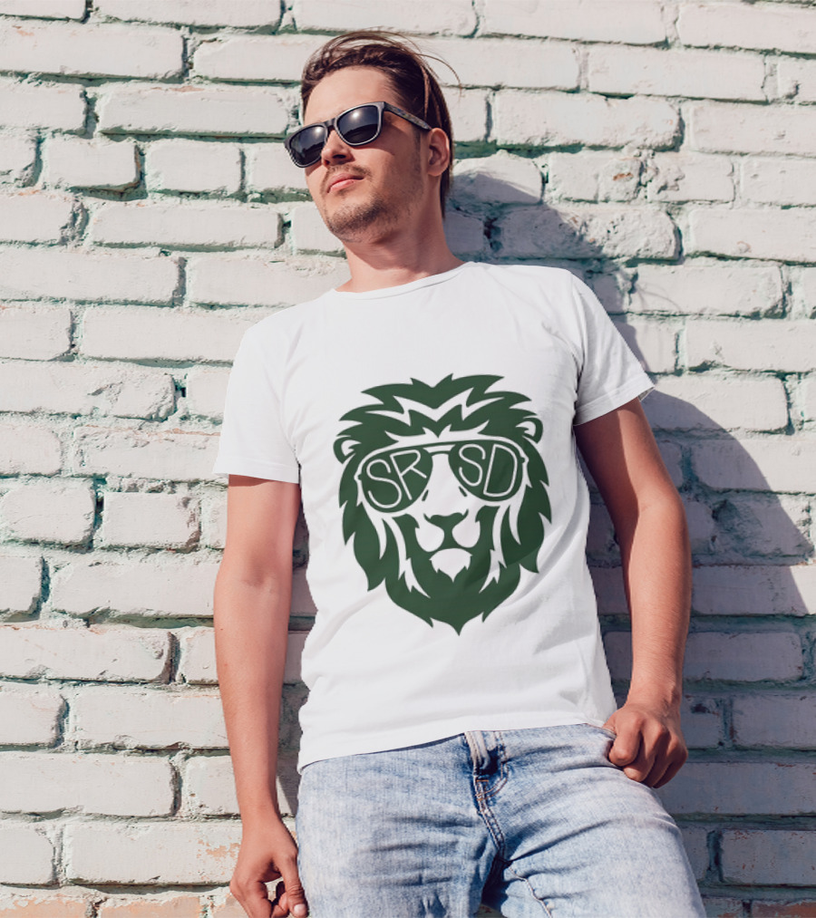 SRSD St. Rita Lion Mascot In Sunglasses T-Shirt