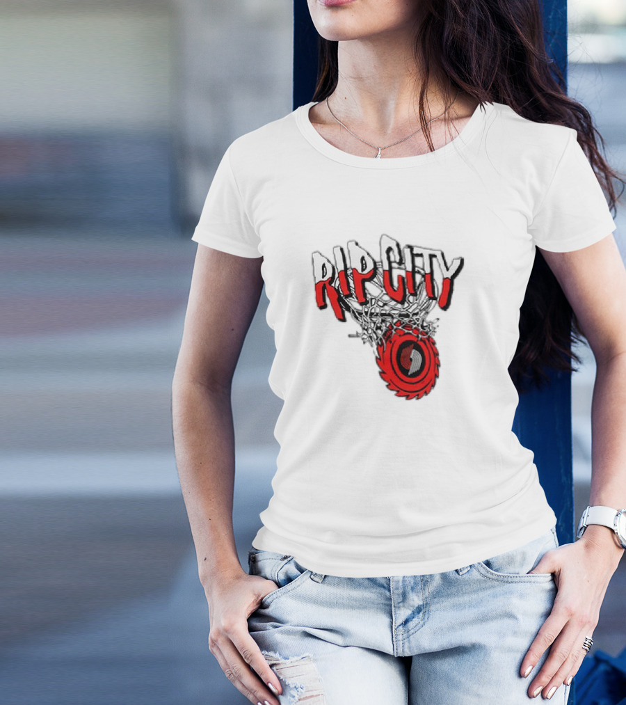 Rip City Portland Trail Blazers Basketball Netball T-Shirt