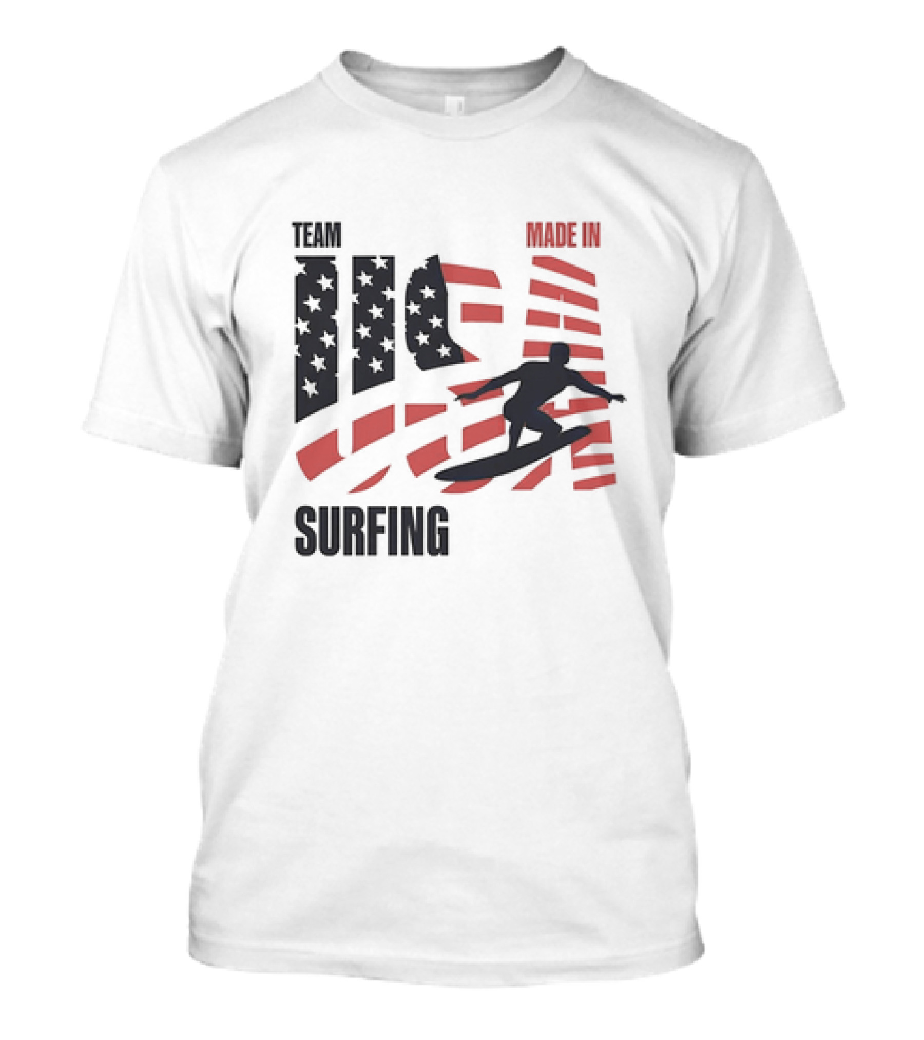 Team USA Surfing Made In USA Stars And Stripes Surfer T-Shirt