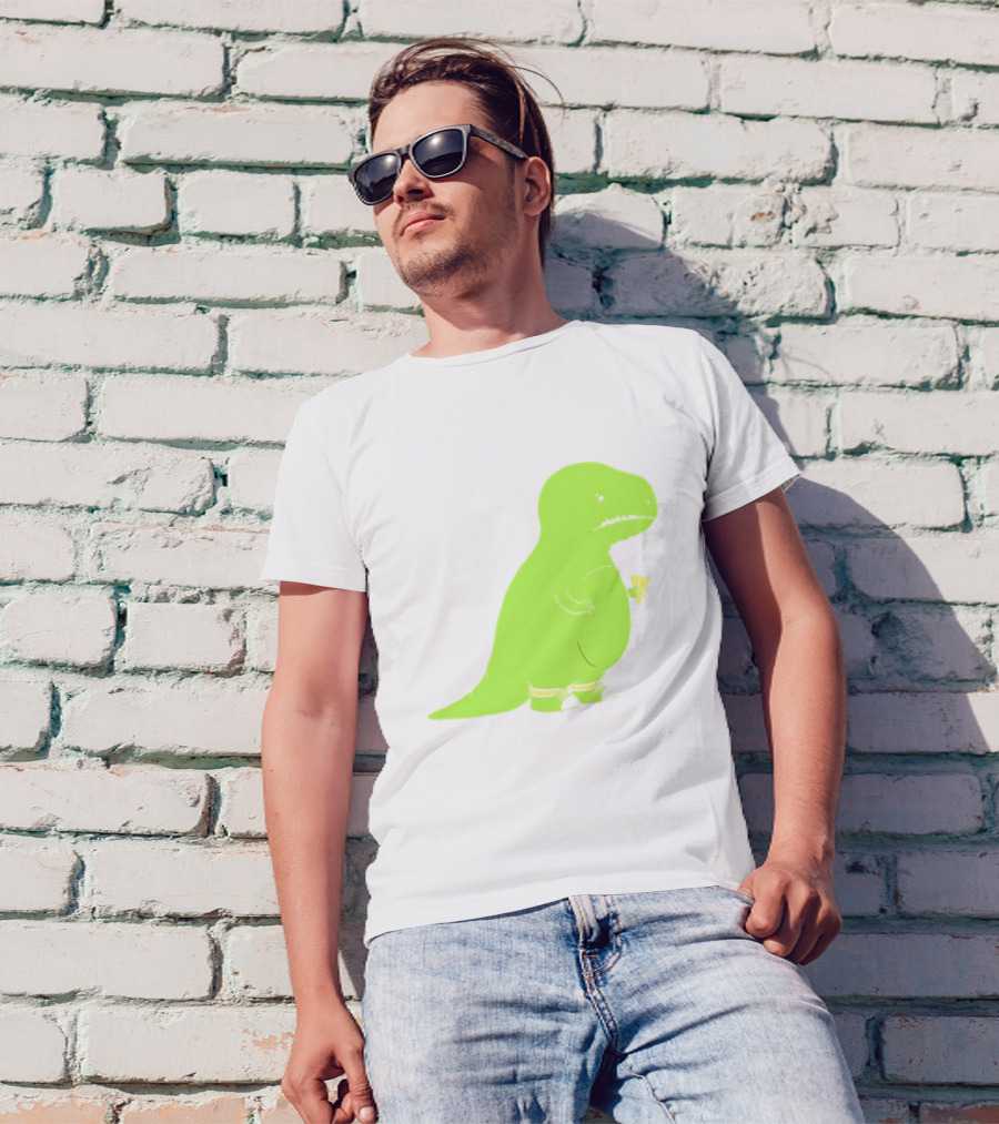 T-rex Struggles With An Ice Cream Cone Darn Silly Dinosaur Problem T-Shirt