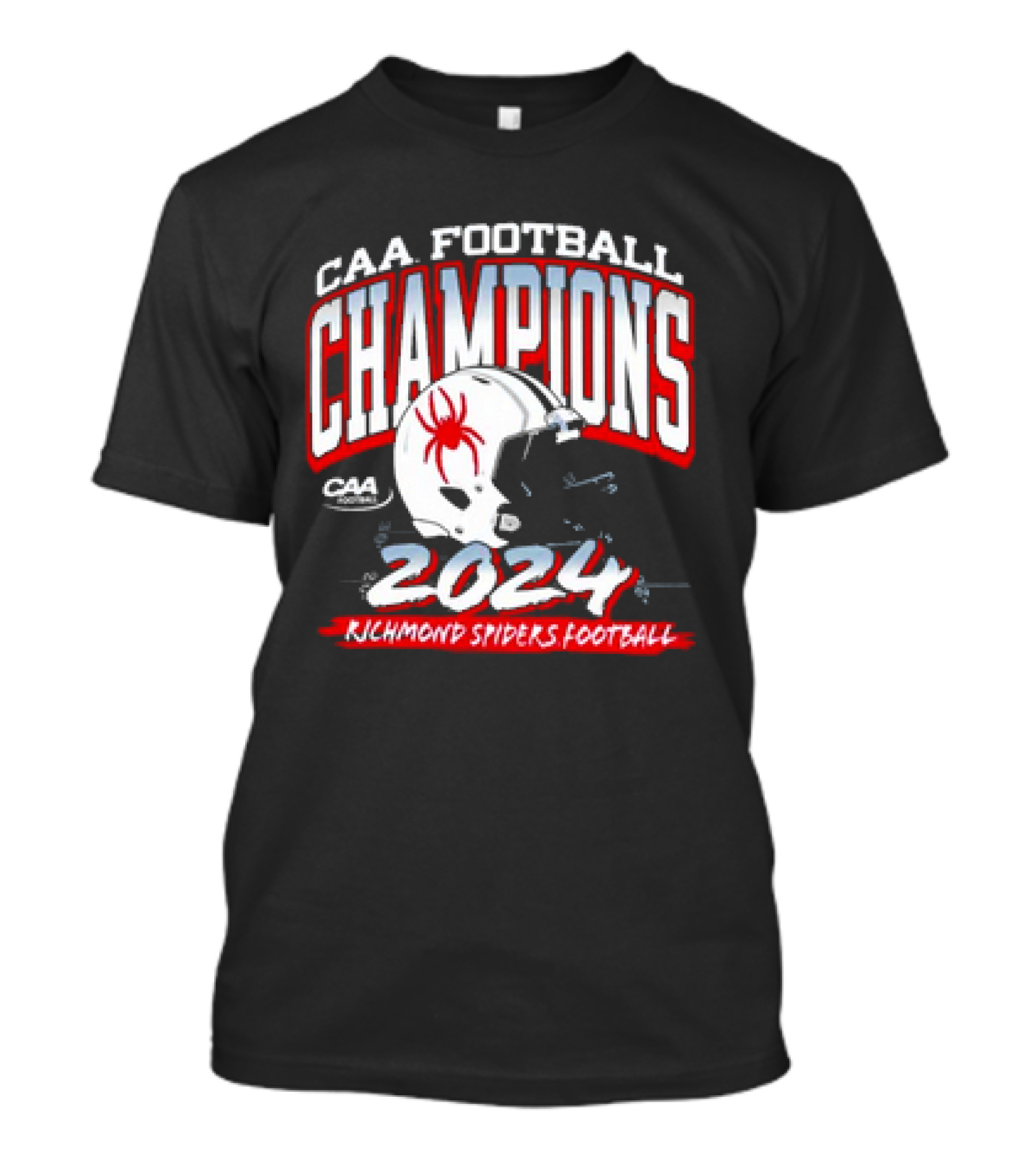 CAA Football Champions 2024 Richmond Spiders Football T-Shirt