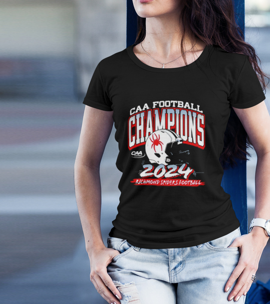 CAA Football Champions 2024 Richmond Spiders Football T-Shirt