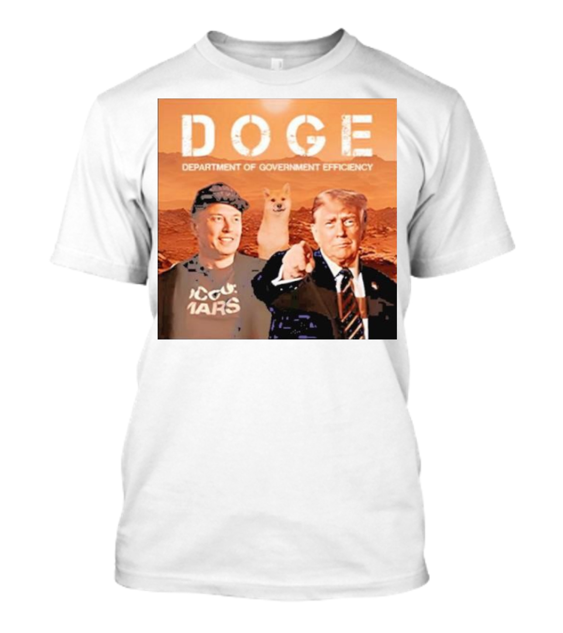 Doge Department Of Government Efficiency Trump Musk 2024 Christmas Ornament Custom Name T-Shirt