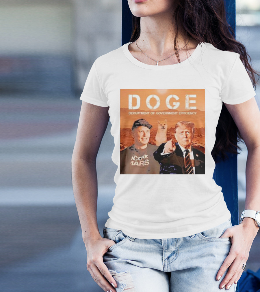Doge Department Of Government Efficiency Trump Musk 2024 Christmas Ornament Custom Name T-Shirt