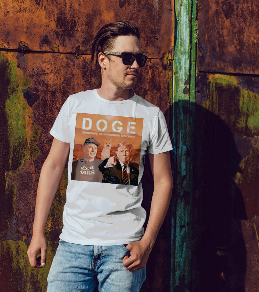 Doge Department Of Government Efficiency Trump Musk 2024 Christmas Ornament Custom Name T-Shirt