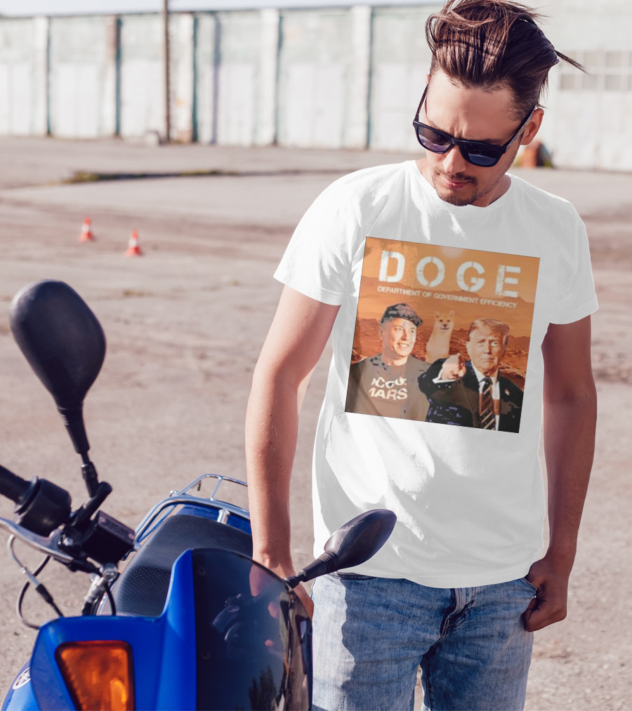 Doge Department Of Government Efficiency Trump Musk 2024 Christmas Ornament Custom Name T-Shirt