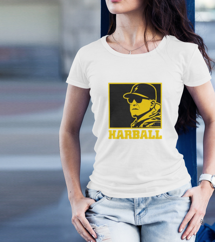 Los Angeles Chargers Harball Jim Harbaugh NFL Royal Iconic T-Shirt