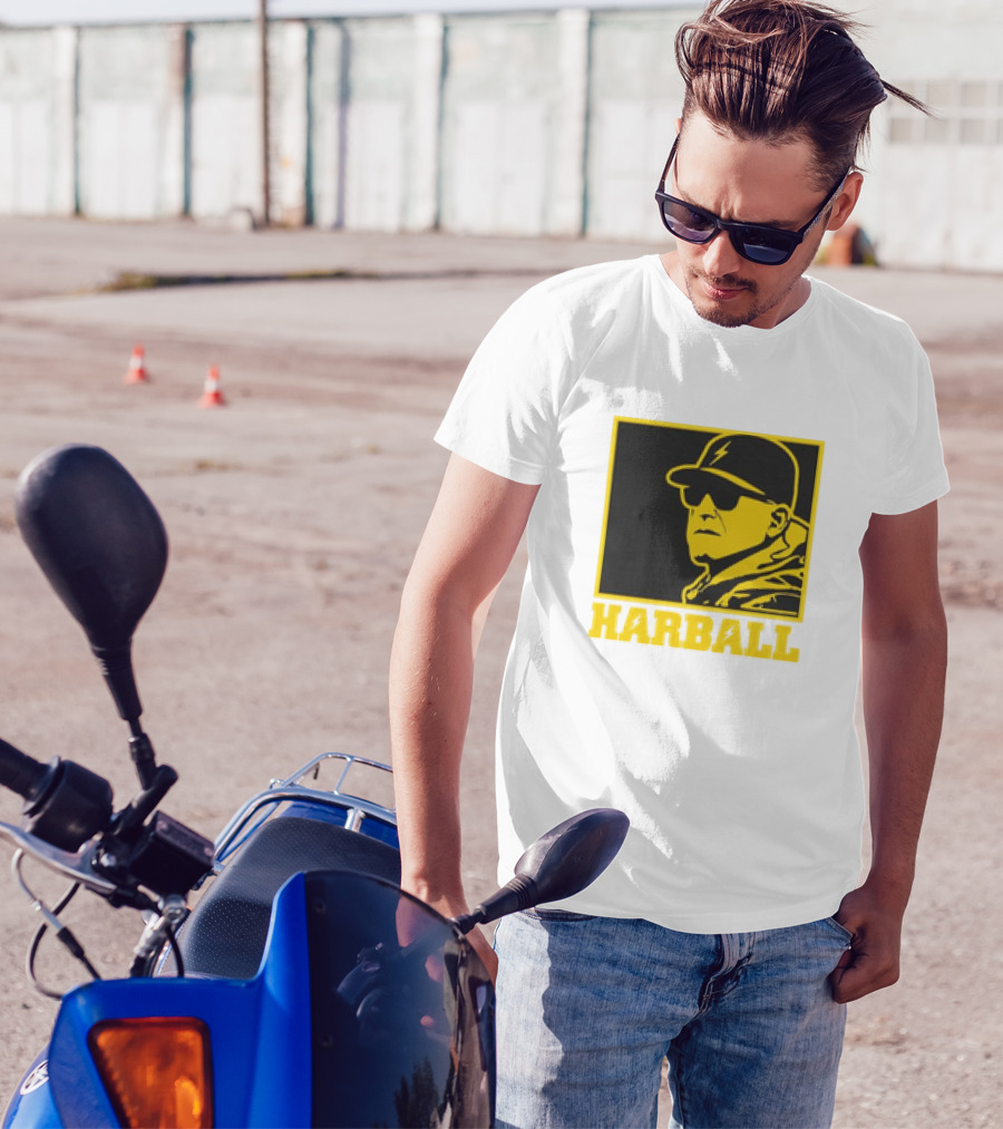 Los Angeles Chargers Harball Jim Harbaugh NFL Royal Iconic T-Shirt