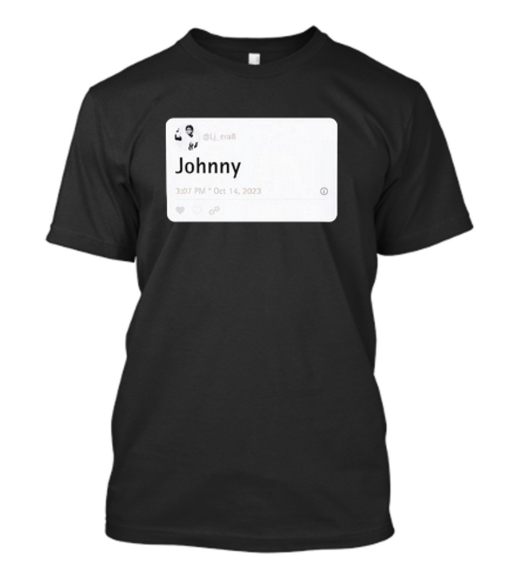 Lamar Jackson @lj_era8 Johnny Tweet NFL Football Baltimore Ravens Fan T-Shirt