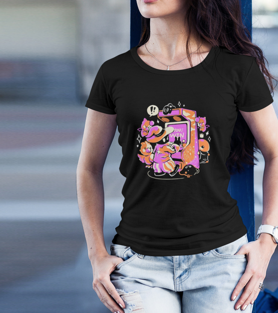 Magic Arcade Vivi And Friends You Win Retro Play T-Shirt