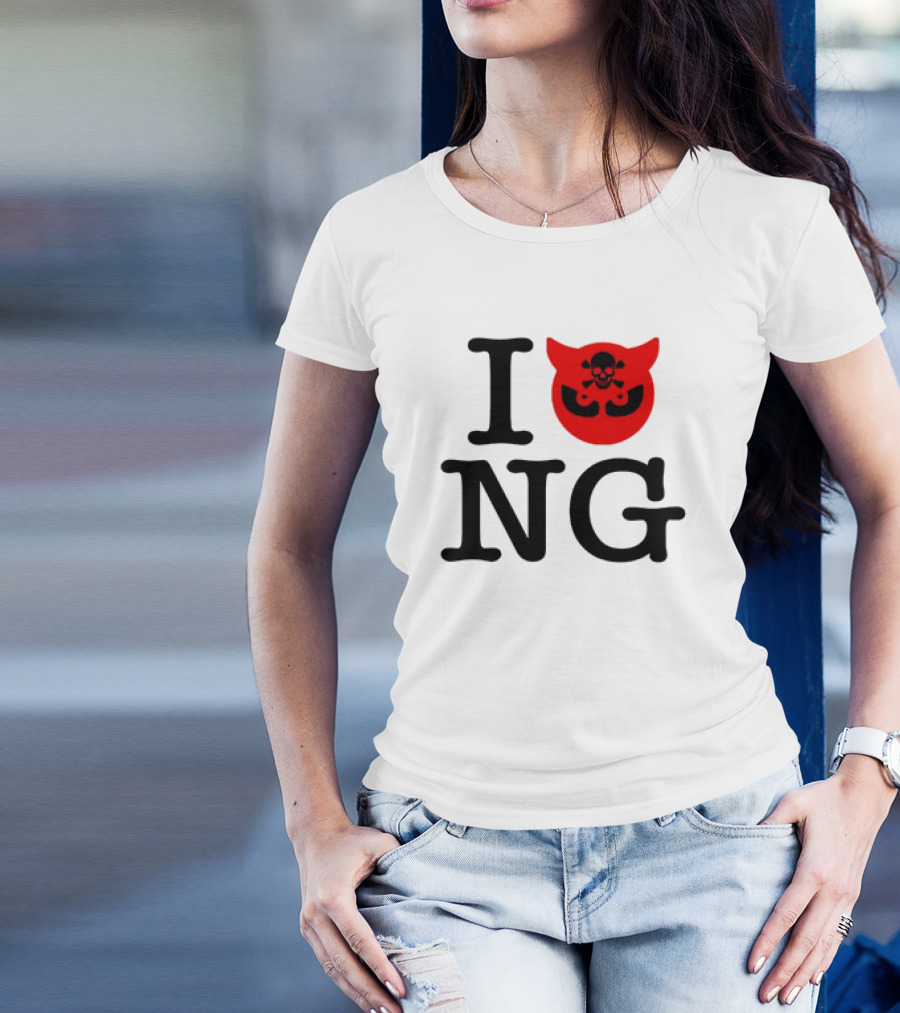 I Love NG Skull Emblem T-Shirt