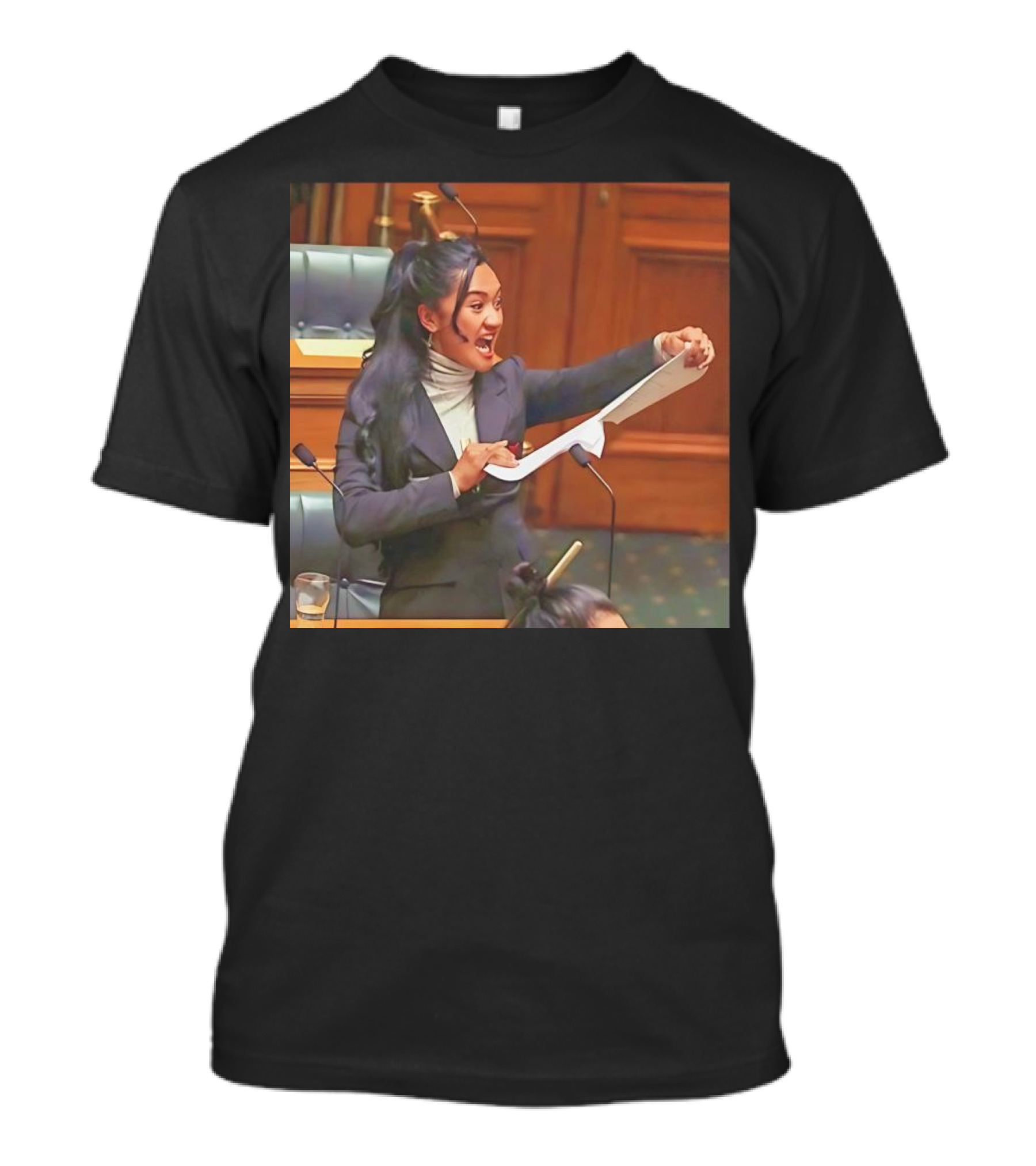 Maori MP Rips Treaty Bill In Parliament Session T-Shirt