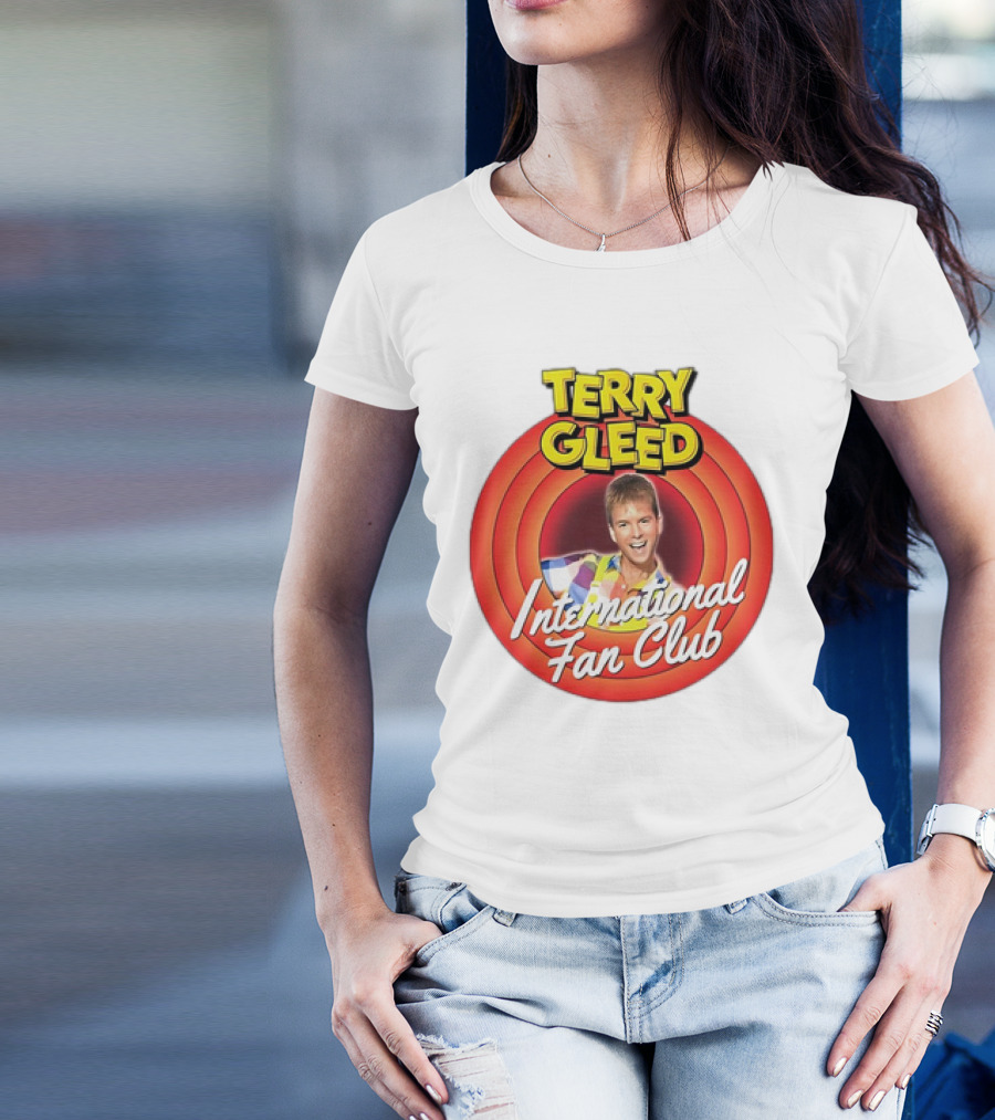 Terry Gleed International Fan Club Retro Style Badge T-Shirt