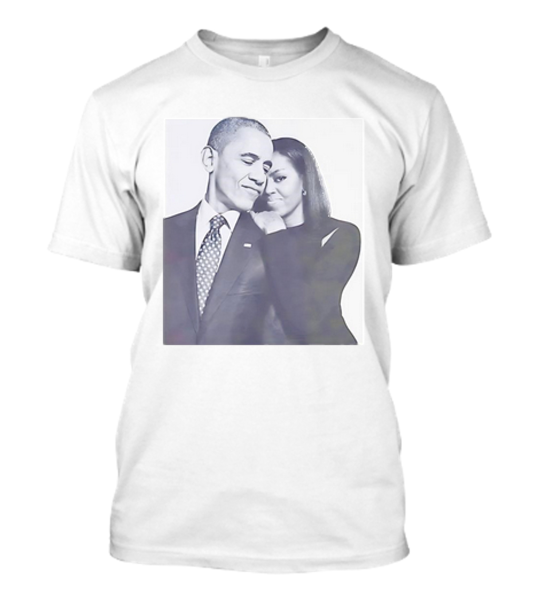 President Barack Obama And Michelle Obama Embrace T-Shirt