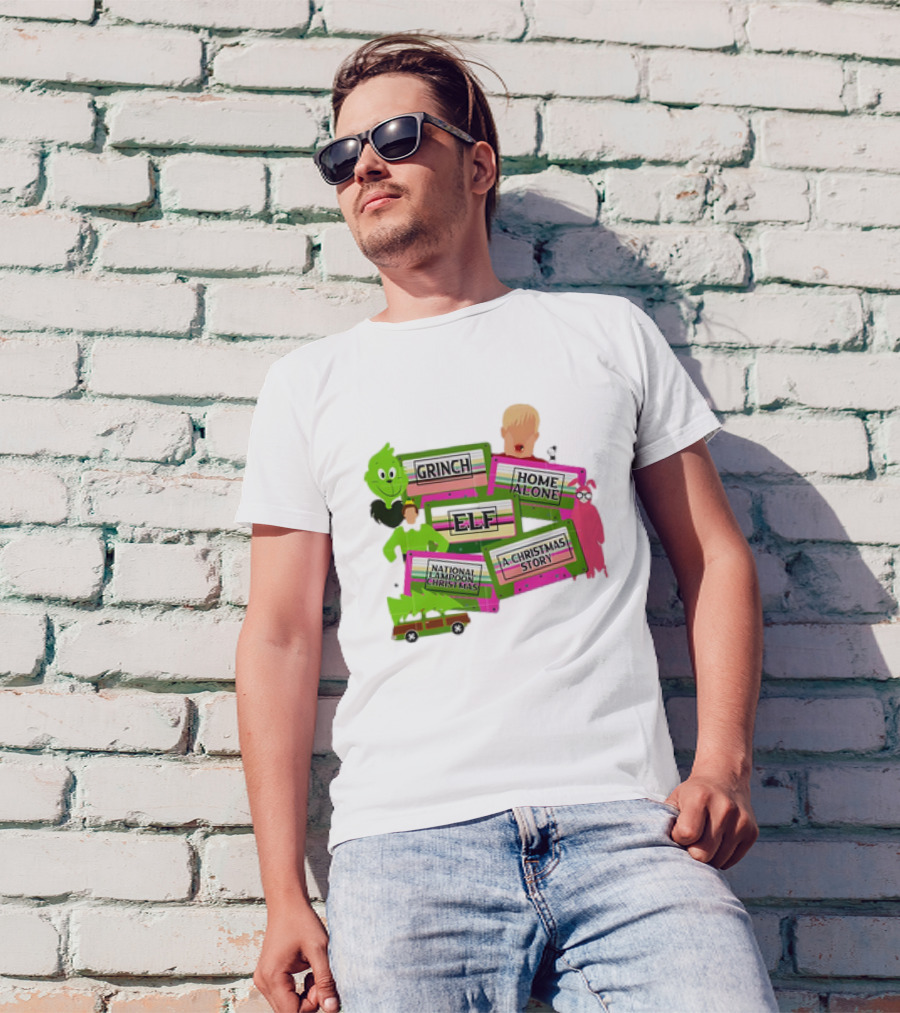 Grinch Home Alone Elf National Lampoon Christmas Story T-Shirt