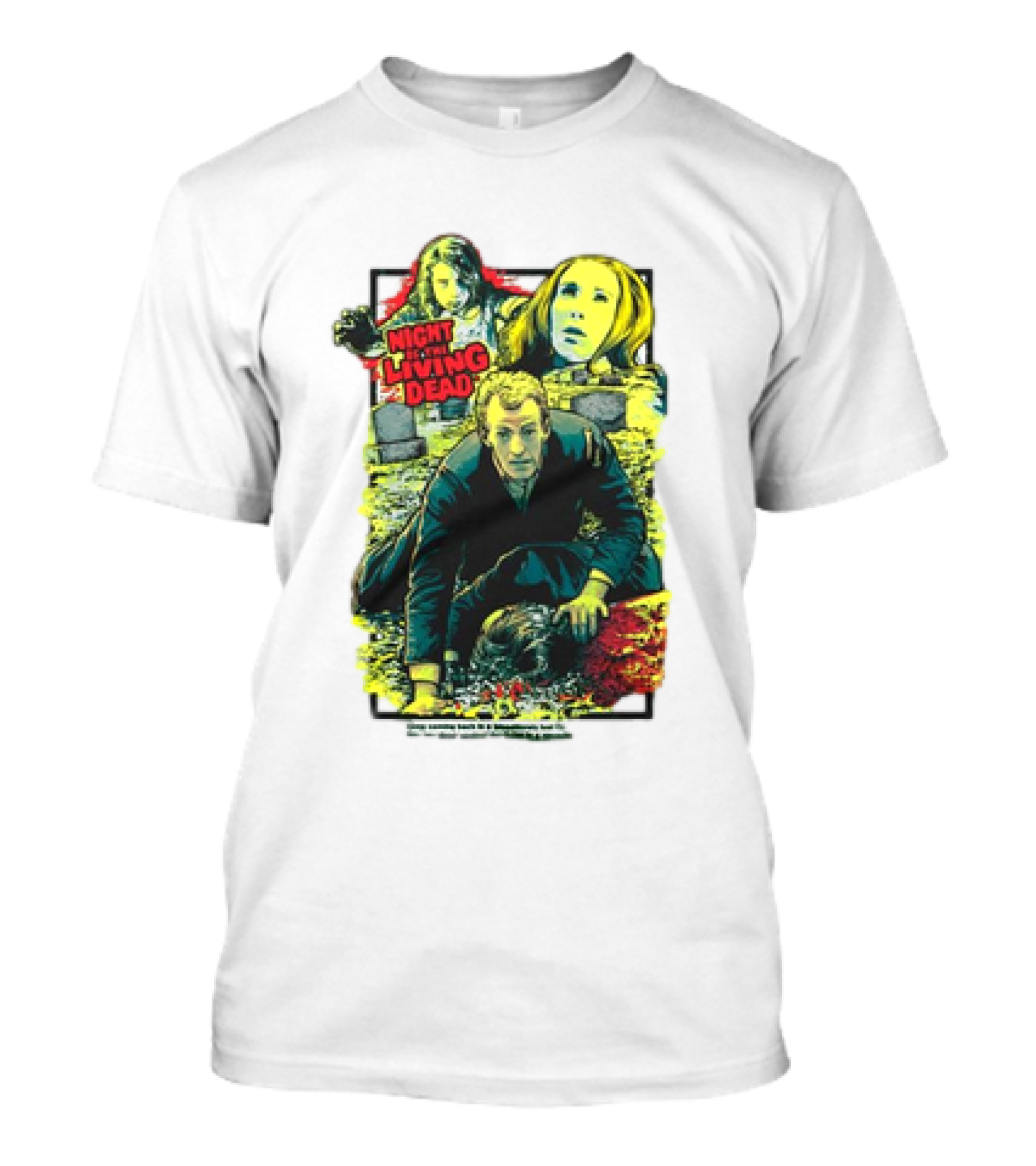 Night Of The Living Dead Horror Collage T-Shirt