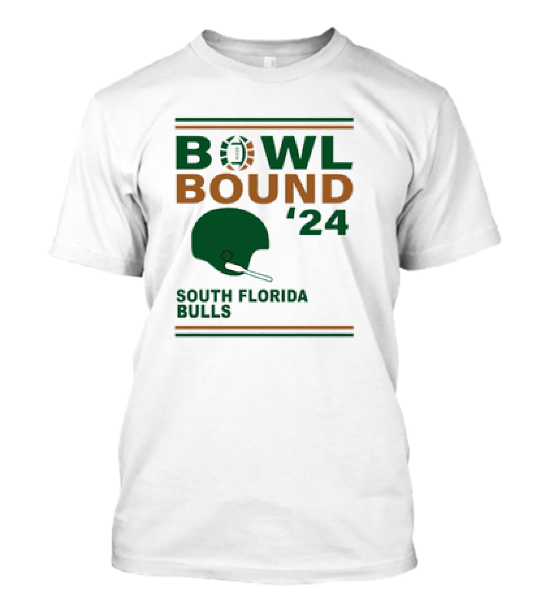 South Florida Bulls Bowl Bound 2024 Football Helmet Edition T-Shirt