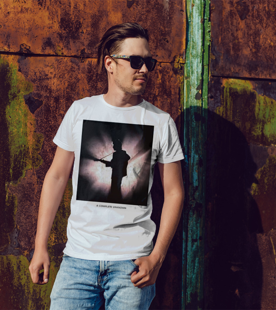 A Complete Unknown Retro Silhouette Illuminated Stage Presence T-Shirt