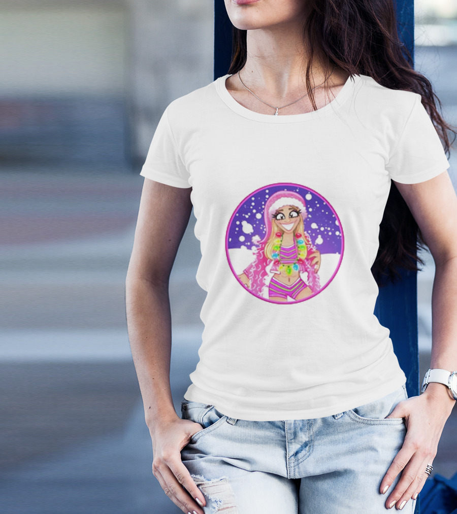 Brittnie Brooks Merry Brittmas Cartoon Holiday T-Shirt