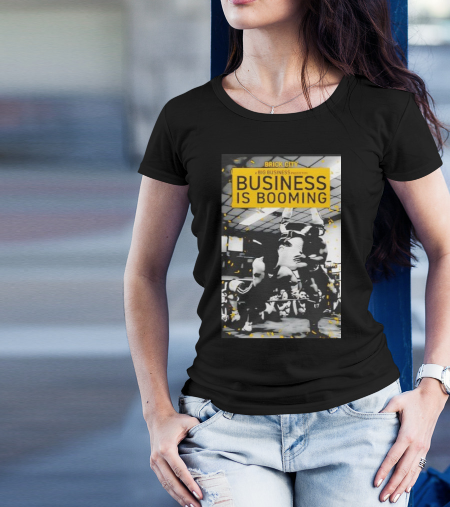 Brick City Business Is Booming Wrestling Action Scene T-Shirt