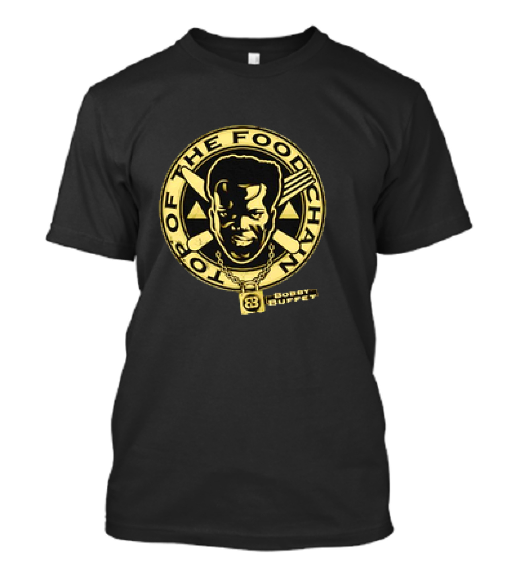 Bobby Buffet Top Of The Food Chain Face Retro Iconic T-Shirt