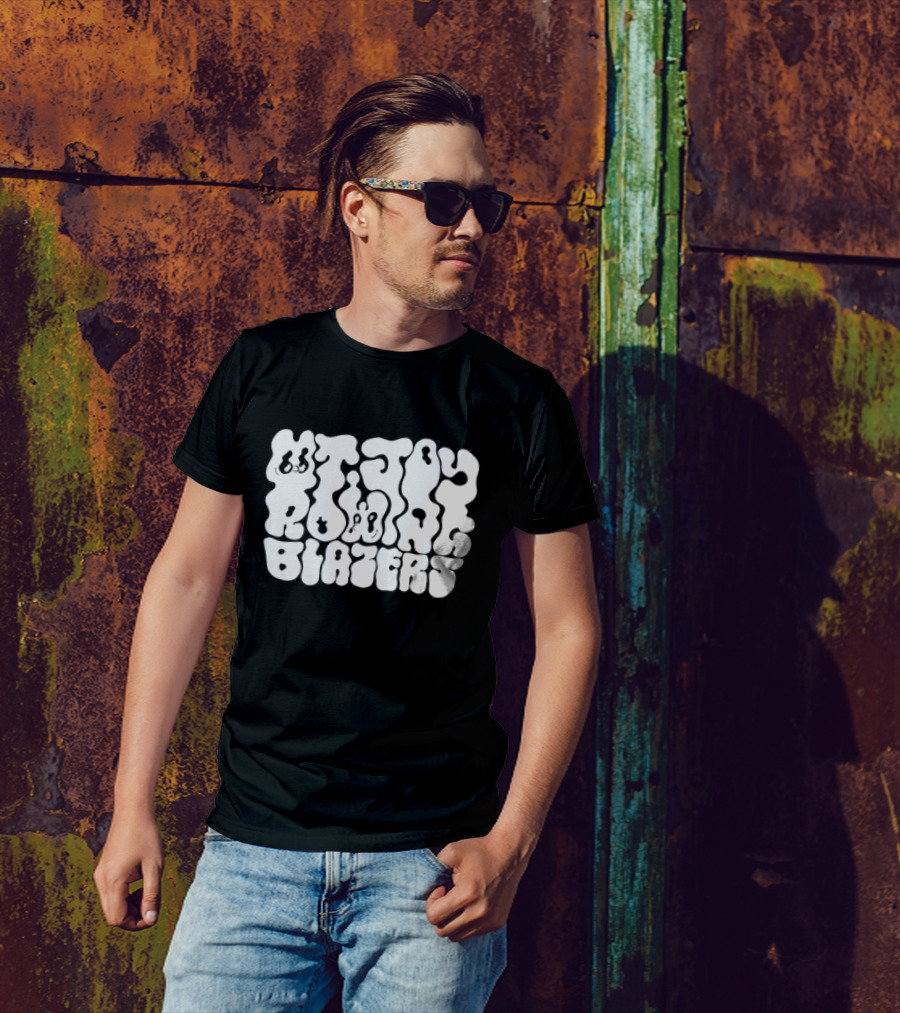 MT Joy Blazers Psychedelic Font T-Shirt