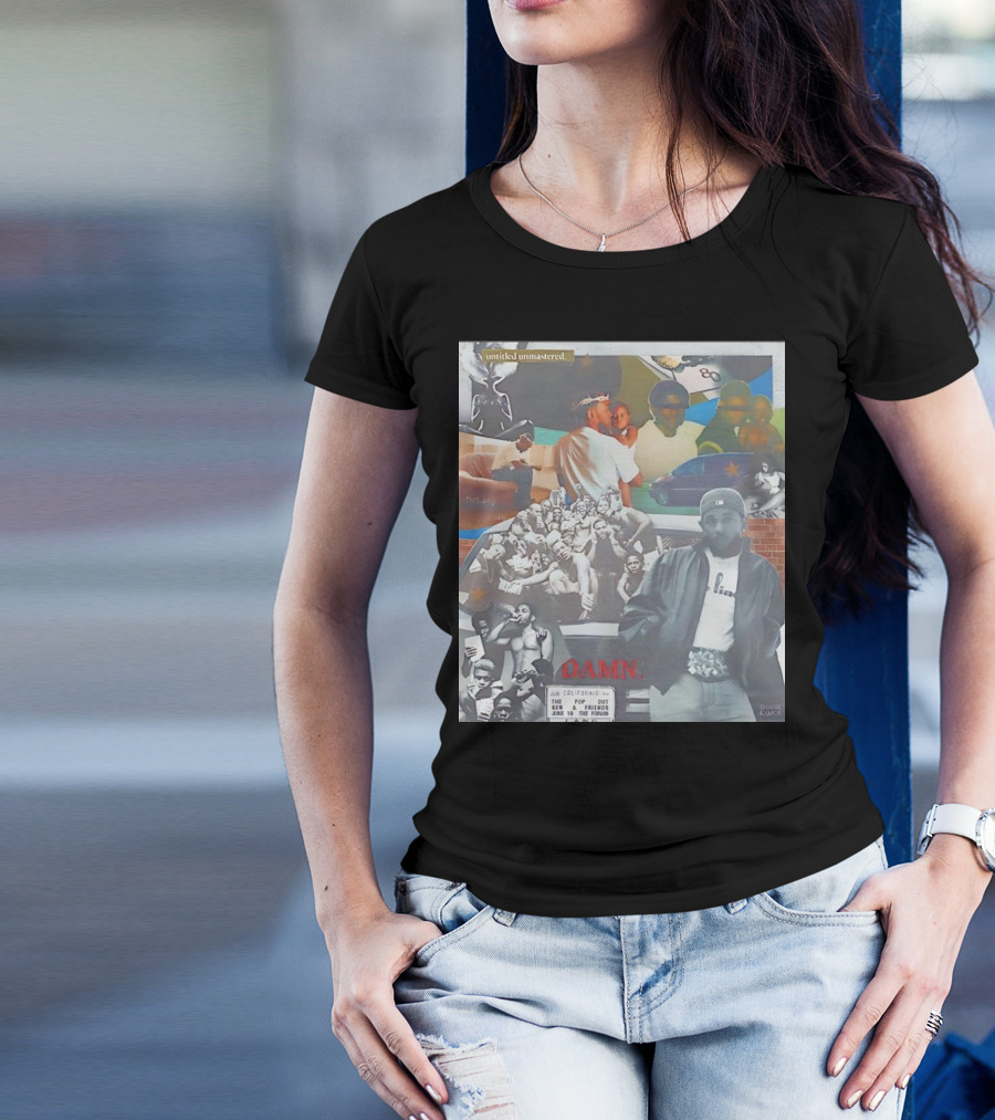 Shane Ramos Kendrick Lamar DAMN Untitled Unmastered Albums Collage T-Shirt